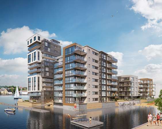 Nye leiligheter på Kaldnes Brygge, Beddingen