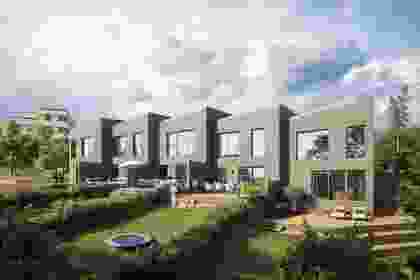 Rekkehusene på Puddertoppen i Lørenskog Stasjonsby, illustrasjonsbilde